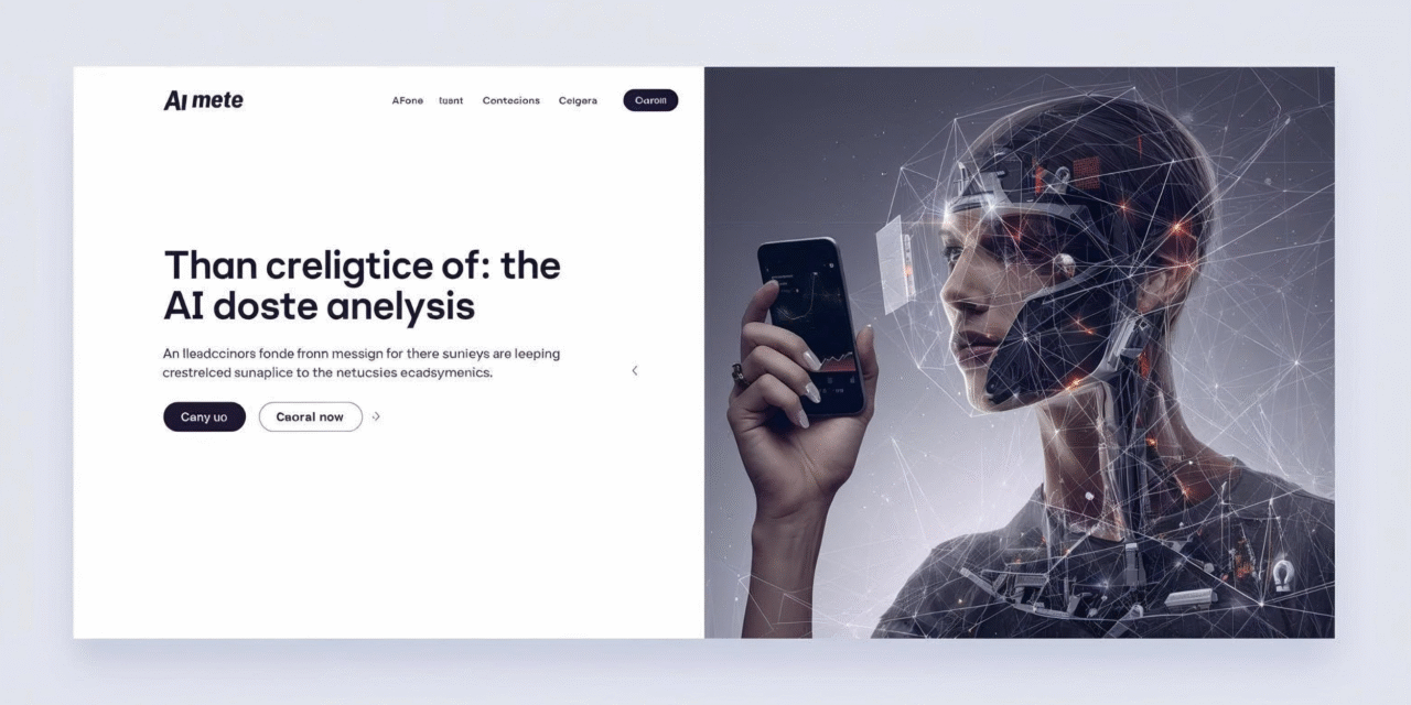 landing page optimization concept combining user experience with AI insights